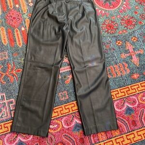 Zara Black Vegan Leather Pants